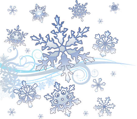 Winter snow background for decorationのイラスト素材