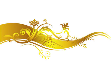 Golden luxury design element.のイラスト素材