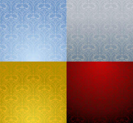 Luxury seamless floral wallpaperのイラスト素材