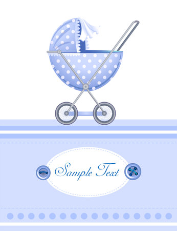 Baby arrival cardのイラスト素材