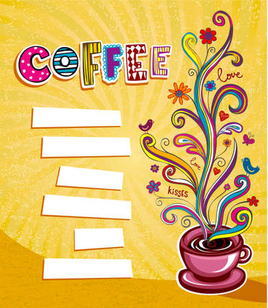 Coffee theme Background.のイラスト素材
