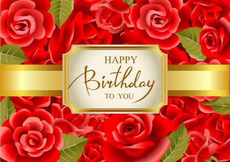 Birthday greeting card in vectorのイラスト素材