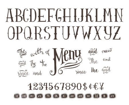 Hand drawing alphabetのイラスト素材