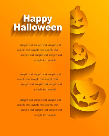 Vector Halloween background with stickers for Halloweenのイラスト素材