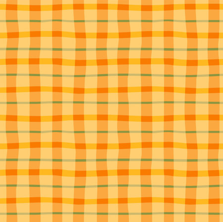 Checkered seamless background in yellow and orange colors