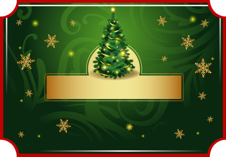 Christmas classic background for greeting cards, banners, presentations, decorationsのイラスト素材