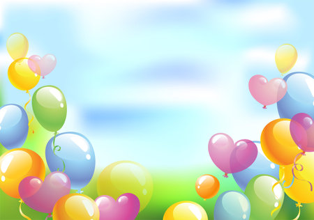 Bright festive backgroundのイラスト素材