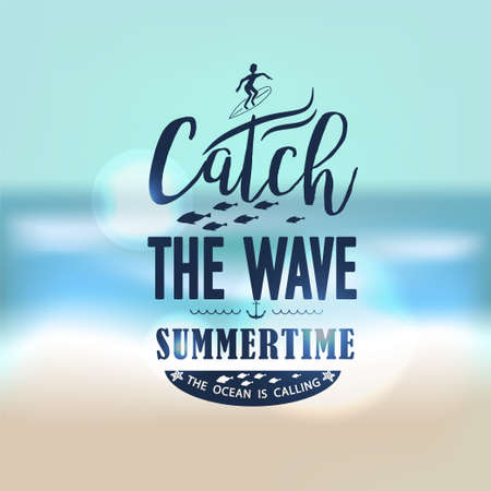 Banner for summer beach vacationのイラスト素材