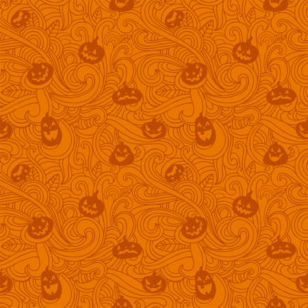 Halloween holiday, seamless backgroundのイラスト素材