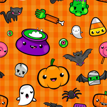 Halloween patternのイラスト素材