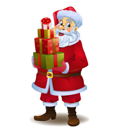 Santa Claus with gifts