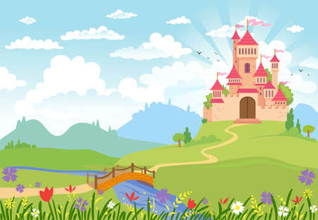 Fairy Tale castle.のイラスト素材