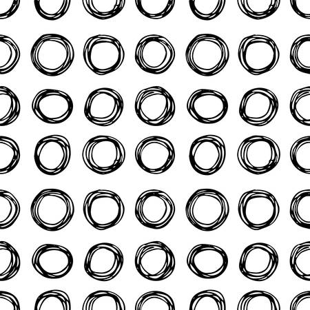 Abstract seamless hand-drawn patternのイラスト素材