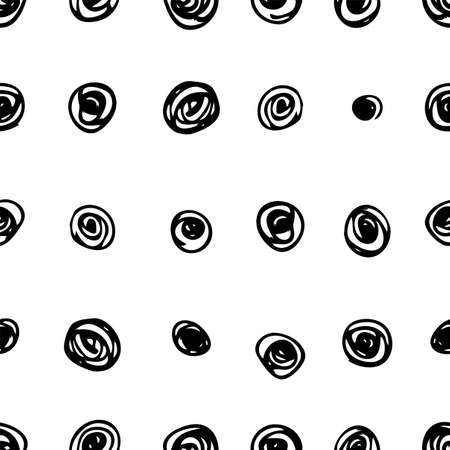 Abstract seamless hand-drawn patternのイラスト素材