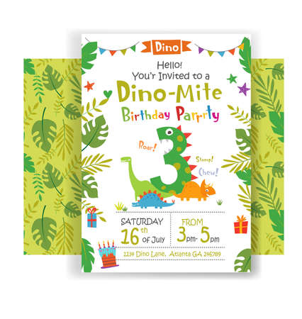 Holiday birthday invitationのイラスト素材