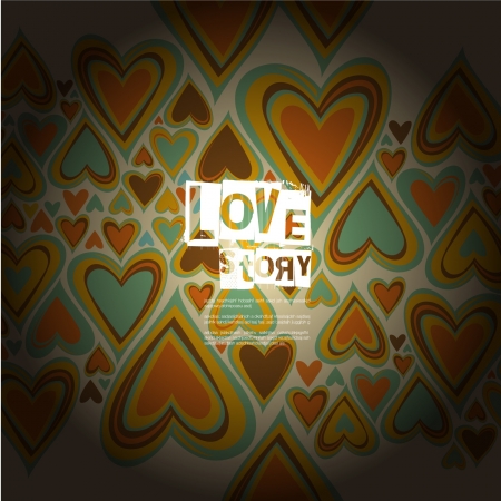 I love retroのイラスト素材