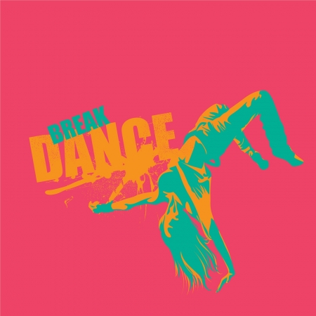 Break dance in vector formatのイラスト素材