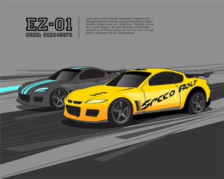 Racing Car Design Templateのイラスト素材