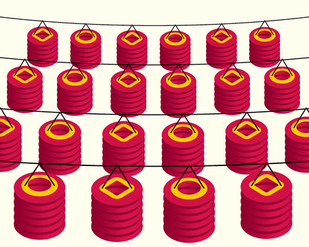 Mid autumn festival lanternのイラスト素材