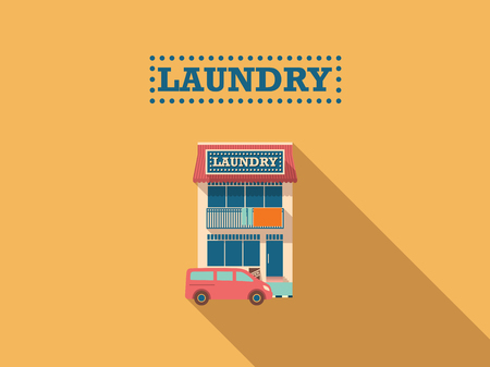 Laundry Shopのイラスト素材