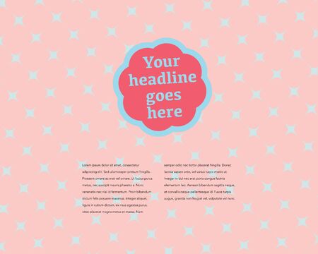 Baby album design templateのイラスト素材