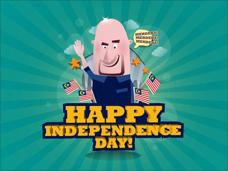 I Am Malaysian! Happy Independence Dayのイラスト素材