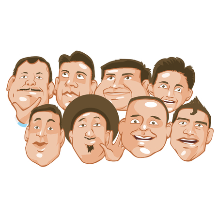 customisable human characterのイラスト素材