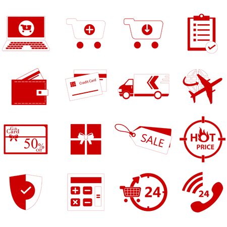 internet shop iconのイラスト素材