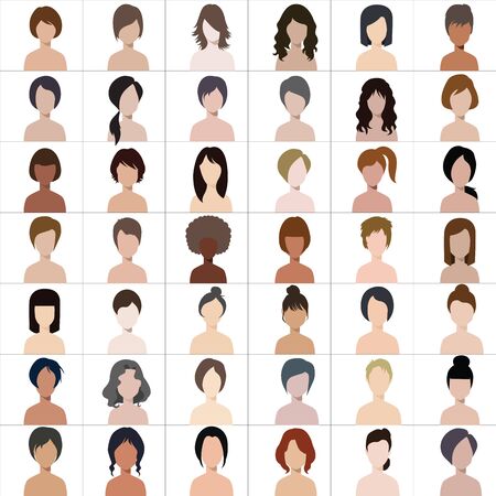 People illustration avatar Vectorのイラスト素材