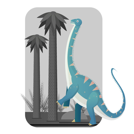 Diplodocus sauropods giant plant eaters largest land animalsのイラスト素材
