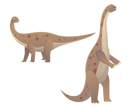 Dinosaur plant eaters largest land animalsのイラスト素材