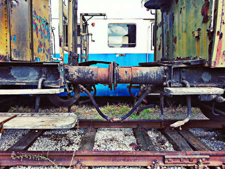Rusty wagonsの写真素材