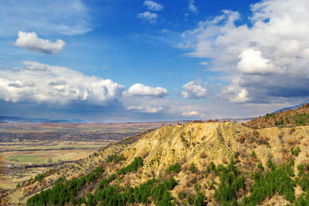 view of the stob pyramids in beautiful colors