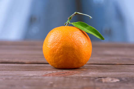 On the table are Christmas mandarins. The New Year is coming.の写真素材