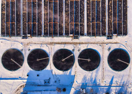 Wastewater treatment plant in the Siberian city of Tomskのeditorial素材