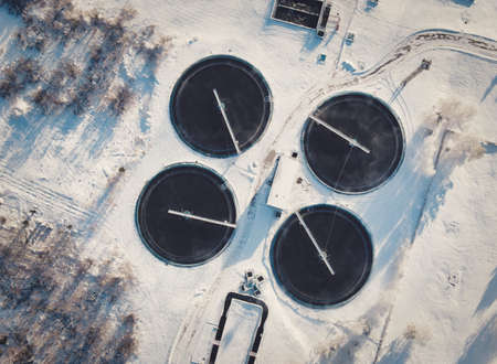 Wastewater treatment plant in the Siberian city of Tomskのeditorial素材