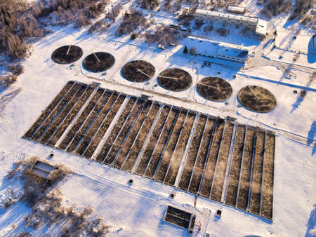 Wastewater treatment plant in the Siberian city of Tomskのeditorial素材