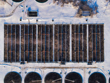 Wastewater treatment plant in the Siberian city of Tomskのeditorial素材