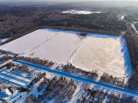 Wastewater treatment plant in the Siberian city of Tomskのeditorial素材