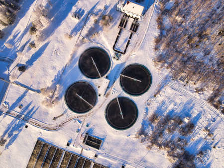 Wastewater treatment plant in the Siberian city of Tomskのeditorial素材