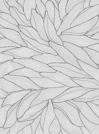 wave design black and white, Abstract Vector Illustrationのイラスト素材