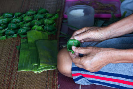 The counts of the banana is the wisdom of the people who carried on since ancient times.の写真素材