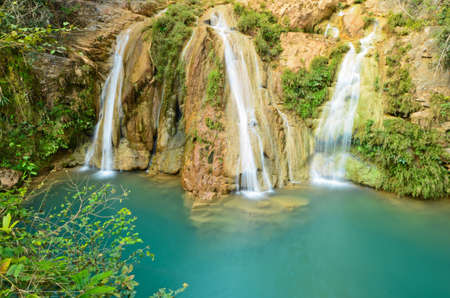 Waterfall in Thailandの写真素材