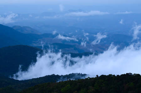 Fog mountain in Thailand