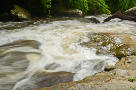 waterfall in thailandの写真素材