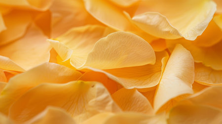 A close up of yellow petals, possibly from a flower, with a focus on the intricate details of the petalsの素材