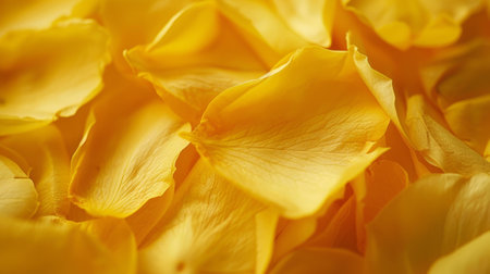 A close up of yellow petals, possibly from a flower, with a focus on the intricate details of the petalsの素材