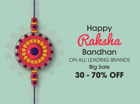 Vector abstract for Raksha Bandhan with nice illustration in a creative backgroundのイラスト素材