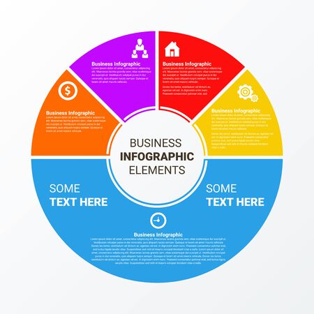 Unique Business Infographicsのイラスト素材