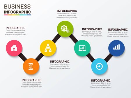 Modern Infographic Options Bannerのイラスト素材